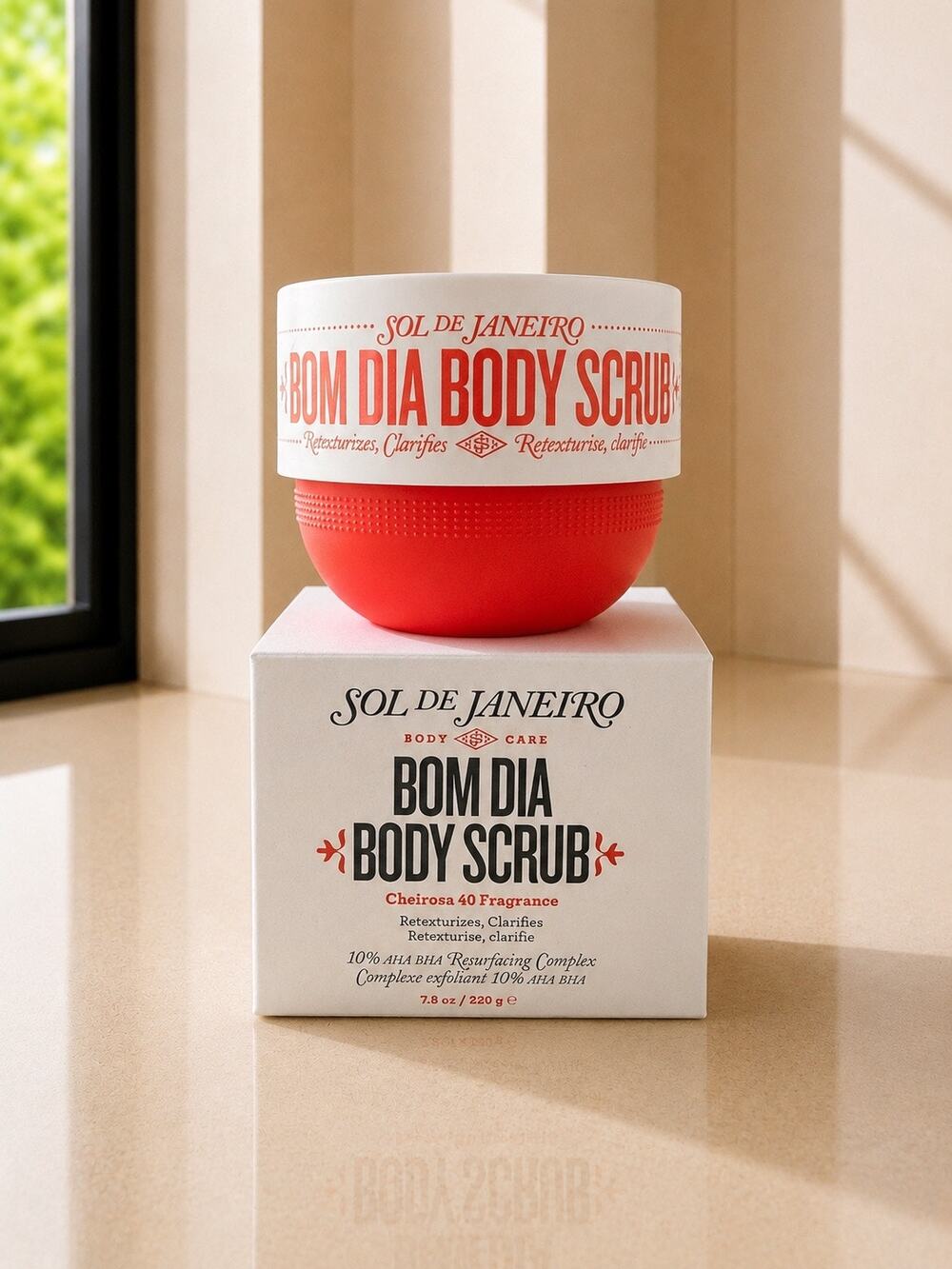 $42 Sol de Janeiro Bom Dia Body Scrub 7.7 oz New AHA BHA Cheirosa 40